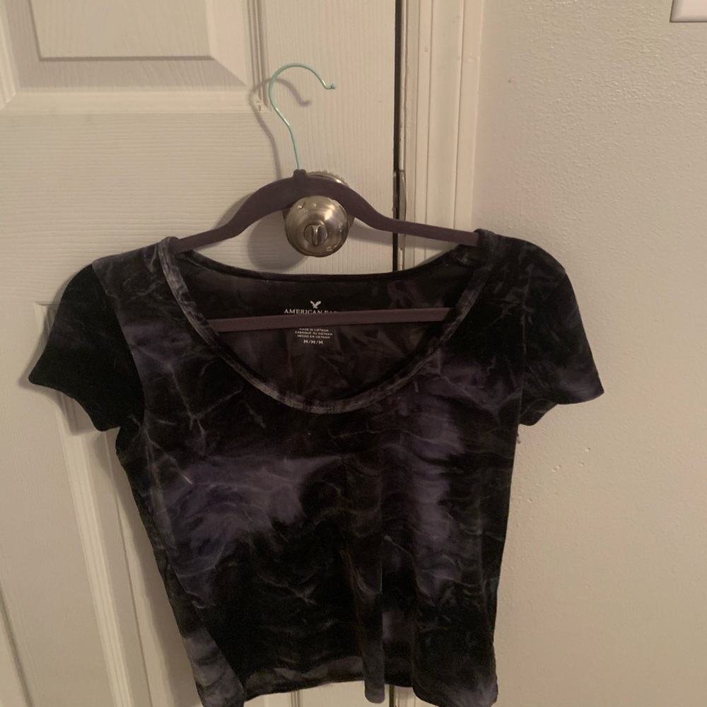 American Eagle Womens Velvet crop top
